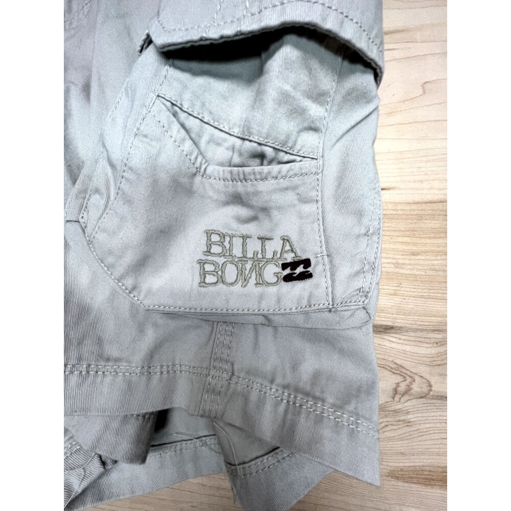 Men’s Billabong Tan Khaki Chino Cargo Pocket Shorts, SIZE 34 Baggy Surf Board - Picture 6 of 10